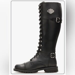 Harley-Davidson Leather Boots Beechwood Motorcycle Size 8 Size Tall Riding Boots